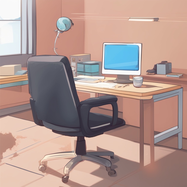 办公室椅子上,办公室椅子上的工作与人生